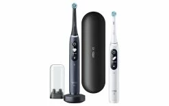 Oral-B Shop 3 Top 10 💯 Oral-B Brosse à Dents Rotative IO Série 7, Noir/Blanc - Brosse à Dents électrique 👏