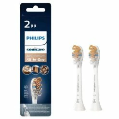 Promo 🥰 Philips Brosses De Remplacement A3 All-in-One Premium HX9092/10, 2 Pièces - Accessoires Soins Dentaires 🔥