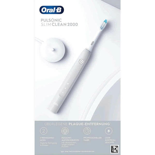 Budget ⭐ Oral-B Pulsonic Slim Clean 2000 Grey - Brosse à Dents à Ultrasons 🛒 3 Budget ⭐ Oral-B Pulsonic Slim Clean 2000 Grey - Brosse à Dents à Ultrasons 🛒 – Image 3