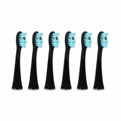 Budget ✨ Ailoria SHINE BRIGHT Extra Clean Tête De Brosse De Rechange 6x Noir - Accessoires Soins Dentaires 👍