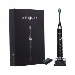 Sortie 😉 Ailoria SHINE BRIGHT Incl. 2 Têtes De Brosse Noires - Brosse à Dents à Ultrasons 🎉