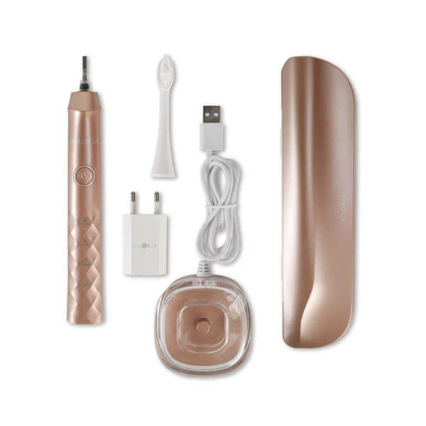 Acheter ⭐ Ailoria SHINE BRIGHT Avec 2 Têtes De Brosse Or Rose - Brosse à Dents à Ultrasons ✔️ 1 Acheter ⭐ Ailoria SHINE BRIGHT Avec 2 Têtes De Brosse Or Rose - Brosse à Dents à Ultrasons ✔️