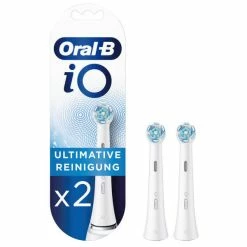 De gros 🌟 Oral-B IO Nettoyage Ultime 2x Blanc - Accessoires Soins Dentaires 👍