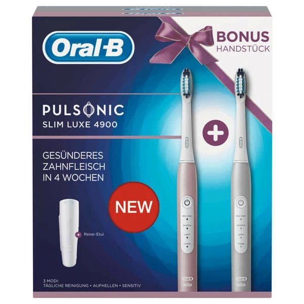 De gros ✔️ Oral-B Slim Luxe 4900 + 2e Brosse à Dents - Brosse à Dents à Ultrasons 😍 2 De gros ✔️ Oral-B Slim Luxe 4900 + 2e Brosse à Dents - Brosse à Dents à Ultrasons 😍 – Image 2