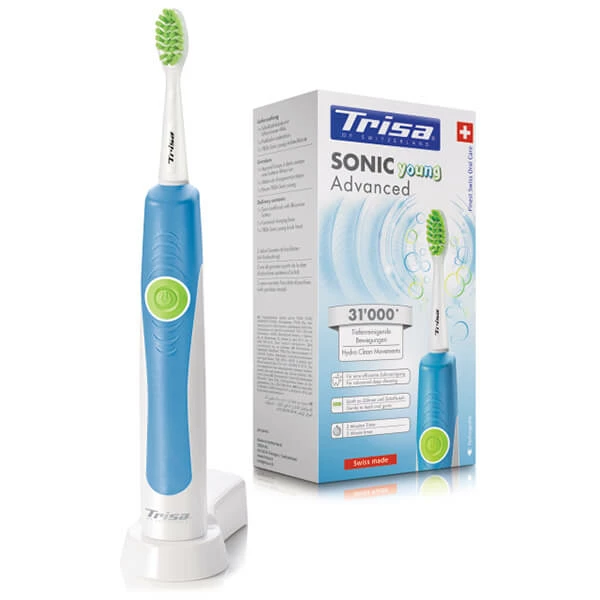 Promo 🎁 Trisa Sonic Advanced Young Blau - Brosse à Dents à Ultrasons 😉 2 Promo 🎁 Trisa Sonic Advanced Young Blau - Brosse à Dents à Ultrasons 😉 – Image 2