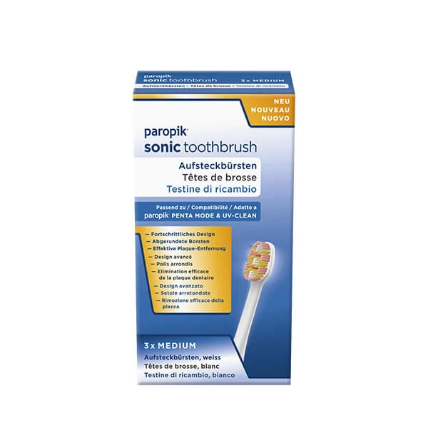 Bon marché 💯 Paropik Medium White 3 Pièces - Accessoires Soins Dentaires 😍 2 Bon marché 💯 Paropik Medium White 3 Pièces - Accessoires Soins Dentaires 😍 – Image 2