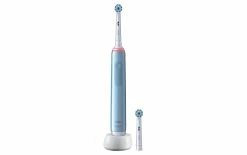 Vente flash 🤩 Oral-B Brosse à Dents Rotative Pro 3 3000 Sensitive Clean, Bleu - Brosse à Dents électrique 👏