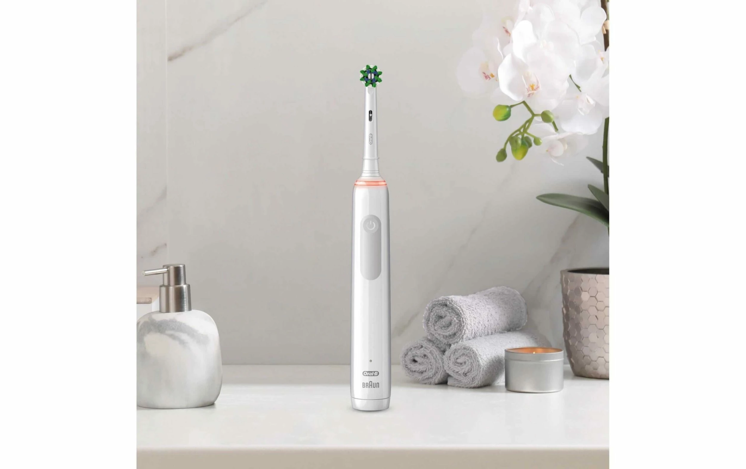 Meilleur prix 🥰 Oral-B Brosse à Dents Rotative Pro 3 3000 Sensitive Clean, Blanc - Brosse à Dents électrique 🤩 3 Meilleur prix 🥰 Oral-B Brosse à Dents Rotative Pro 3 3000 Sensitive Clean, Blanc - Brosse à Dents électrique 🤩 – Image 3