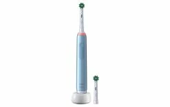 Vente flash ⭐ Oral-B Brosse à Dents Rotative Pro 3 3000 Cross Action, Bleu - Brosse à Dents électrique ⭐