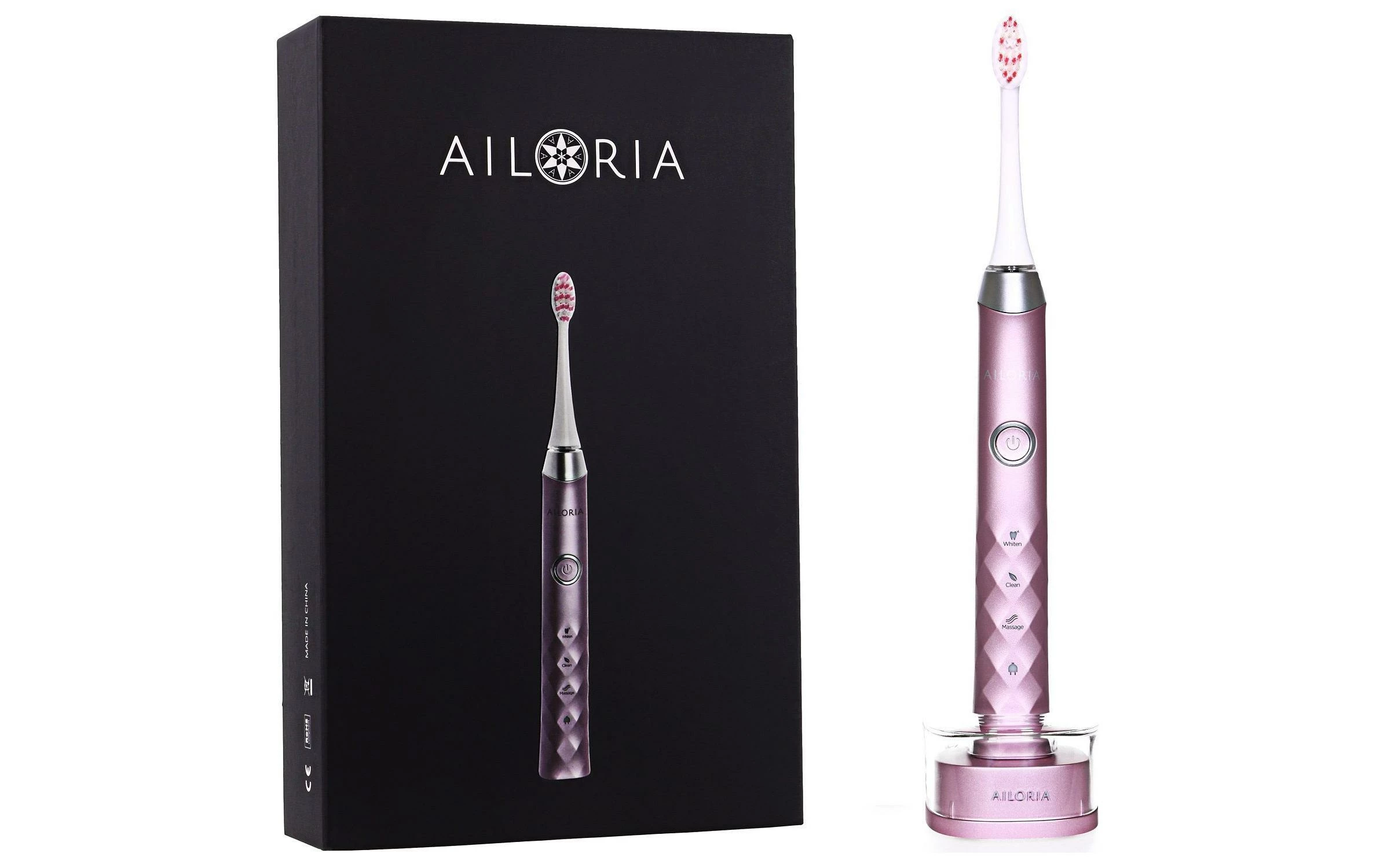 Remise ⌛ Ailoria Brosse à Dents Sonique Shine Bright Rose - Brosse à Dents électrique 🔥 1 Remise ⌛ Ailoria Brosse à Dents Sonique Shine Bright Rose - Brosse à Dents électrique 🔥